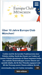 Mobile Screenshot of europa-club-muenchen.de